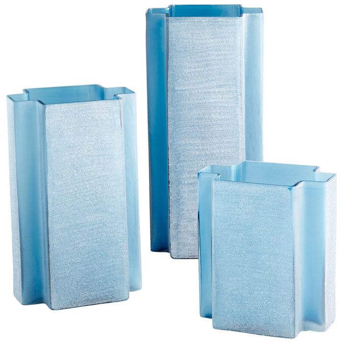 Cyan 10886 Vase, Blue
