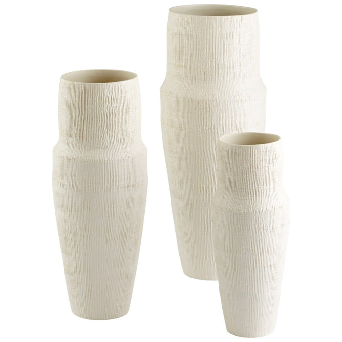 Cyan 10921 Vase, White