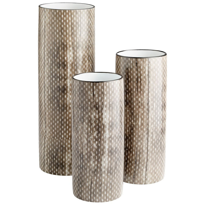Cyan 10933 Vase, Thatched Sienna