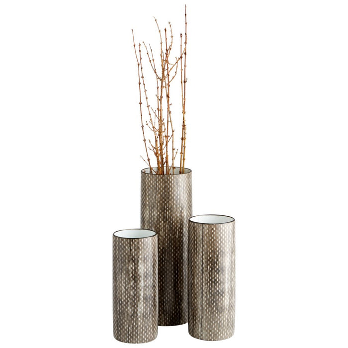 Cyan 10934 Vase, Thatched Sienna