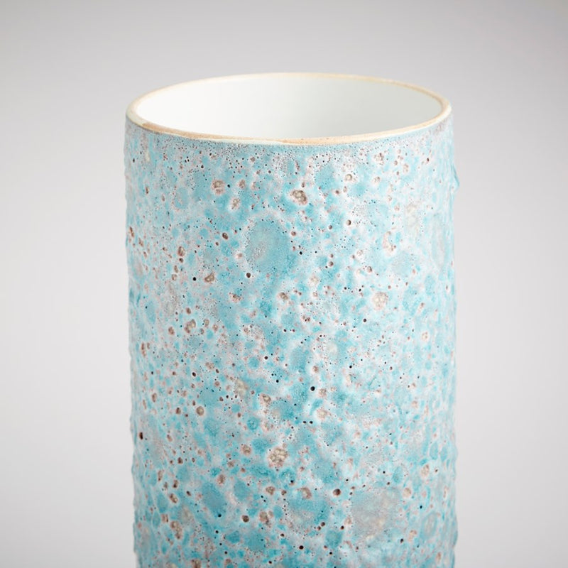 Cyan 10935 Vase, Mottled Pale Blue