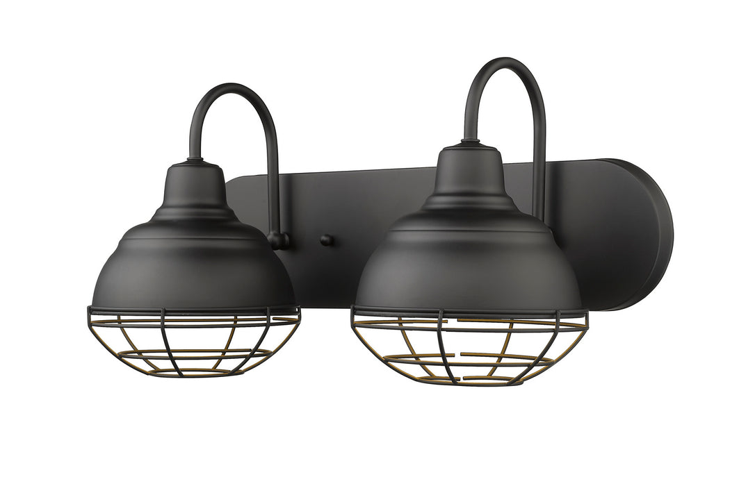 Millennium 5422-MB Two Light Vanity, Matte Black