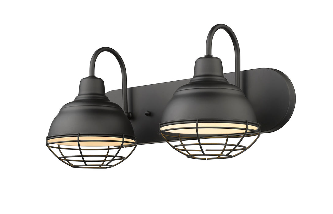 Millennium 5422-MB Two Light Vanity, Matte Black