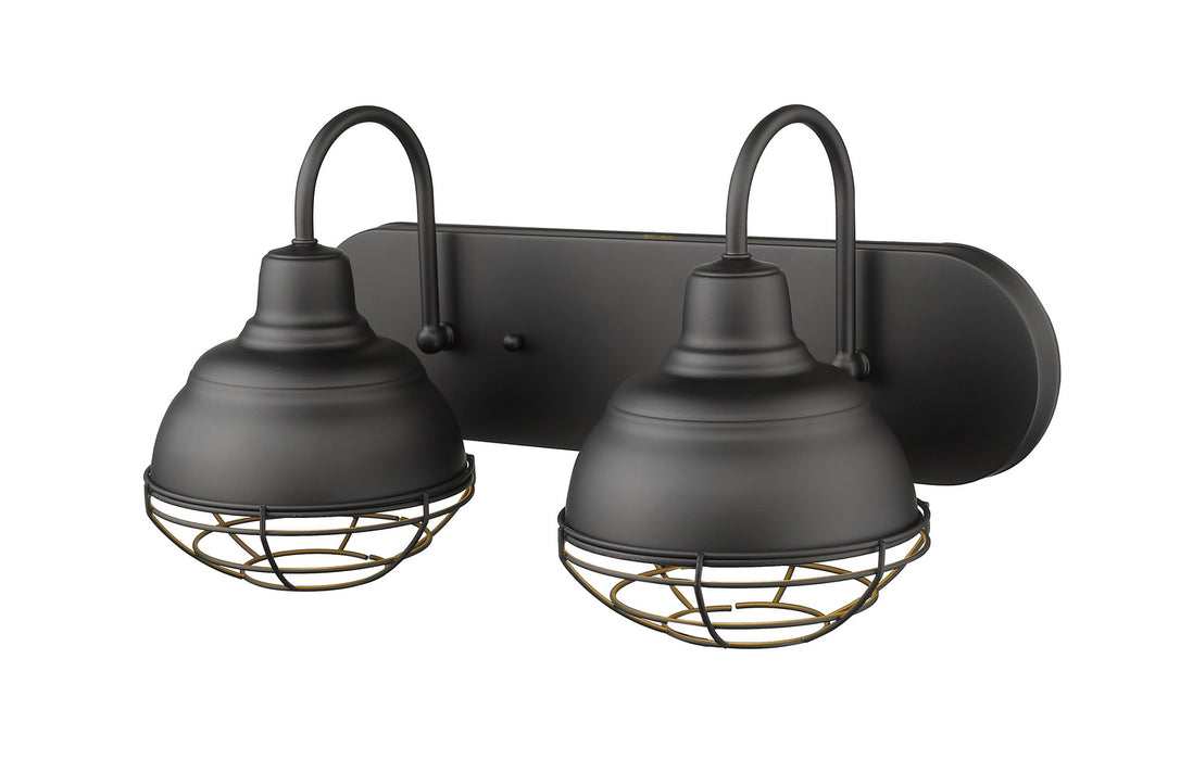 Millennium 5422-MB Two Light Vanity, Matte Black