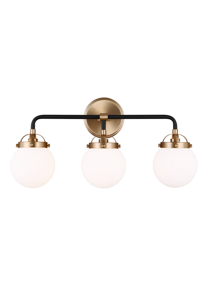 Visual Comfort Studio 4487903EN-848 Three Light Wall / Bath, Satin Brass