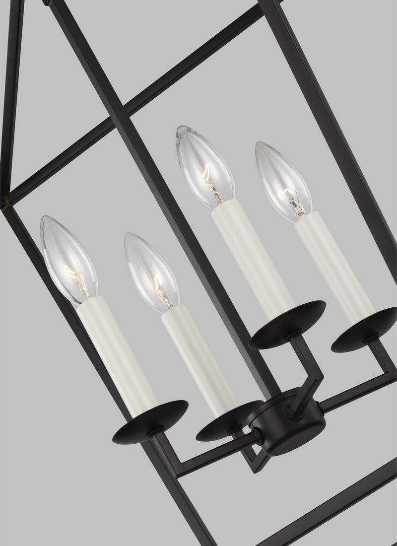Visual Comfort Studio 5392604EN-112 Four Light Lantern, Midnight Black