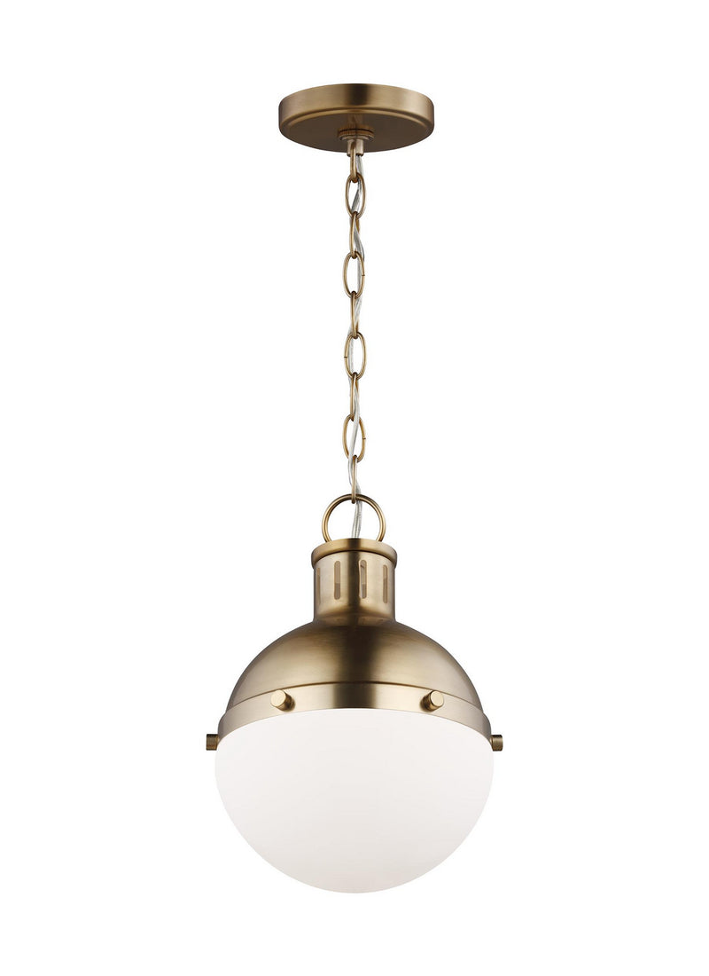 Visual Comfort Studio 6177101-848 One Light Mini Pendant, Satin Brass