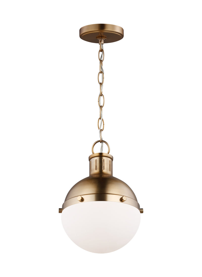 Visual Comfort Studio 6177101EN3-848 One Light Mini Pendant, Satin Brass