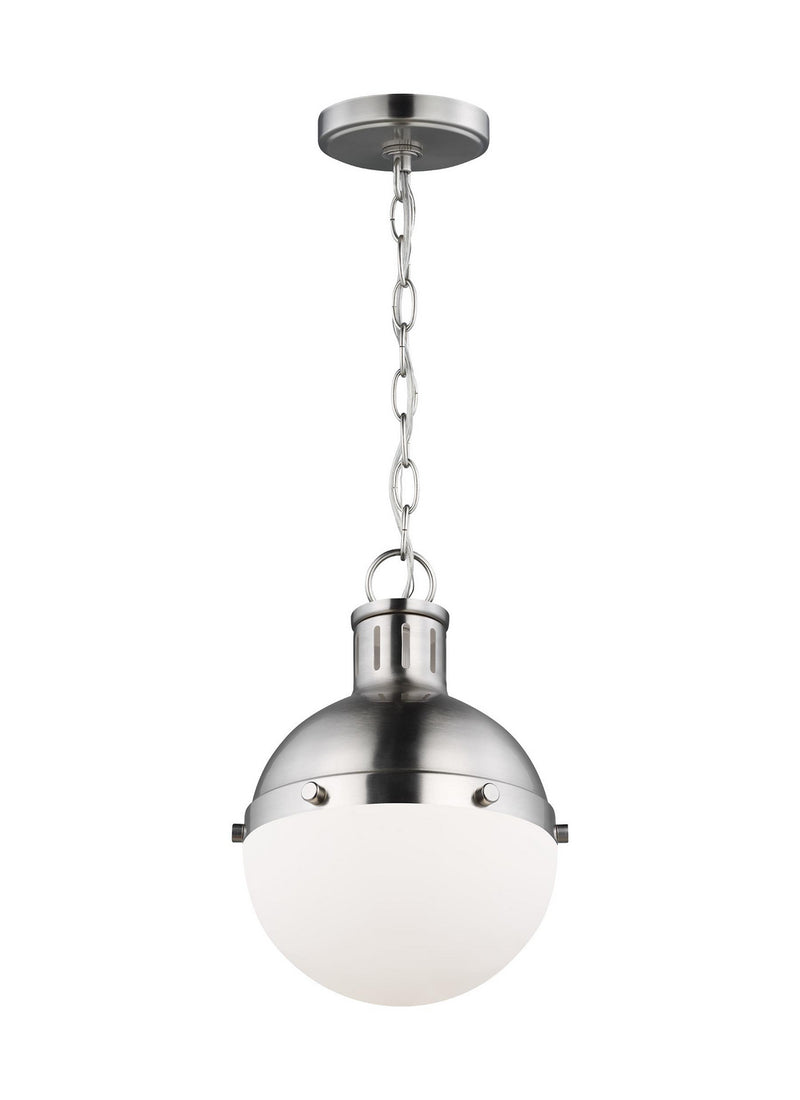 Visual Comfort Studio 6177101EN3-962 One Light Mini Pendant, Brushed Nickel