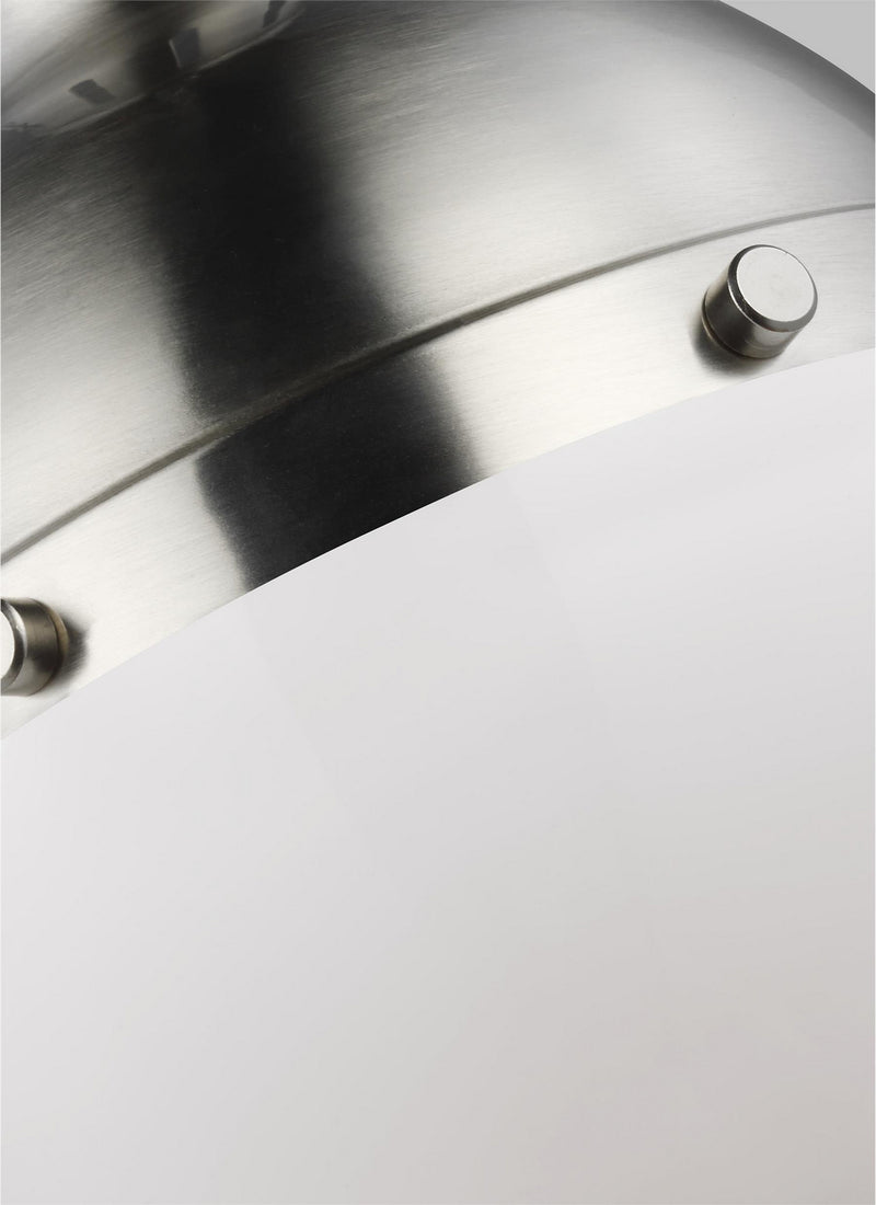 Visual Comfort Studio 6177101EN3-962 One Light Mini Pendant, Brushed Nickel