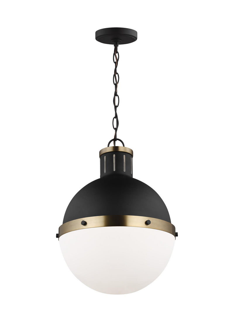 Visual Comfort Studio 6577101EN3-112 One Light Pendant, Midnight Black