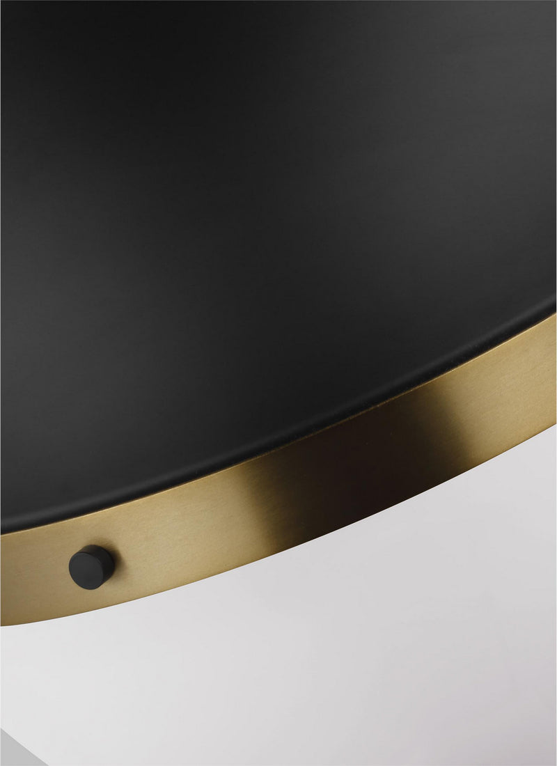 Visual Comfort Studio 6577101EN3-112 One Light Pendant, Midnight Black