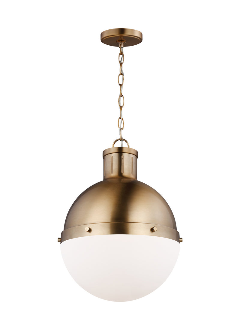 Visual Comfort Studio 6577101EN3-848 One Light Pendant, Satin Brass