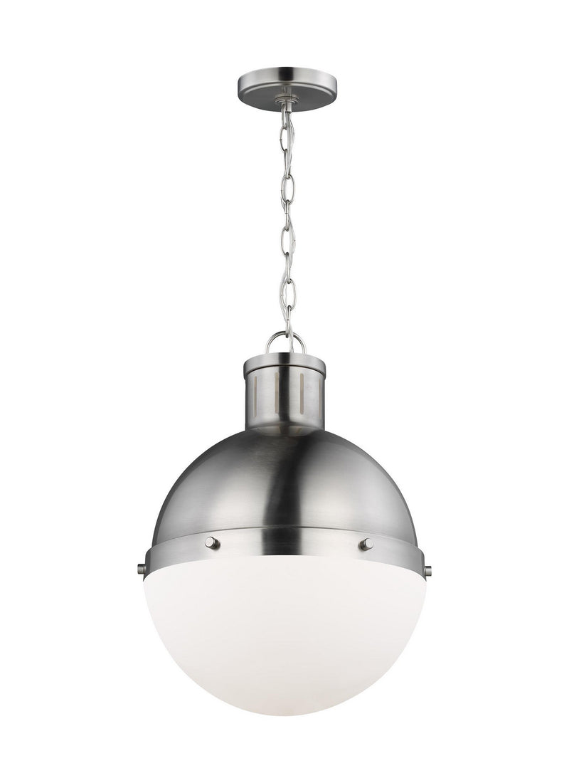 Visual Comfort Studio 6577101EN3-962 One Light Pendant, Brushed Nickel