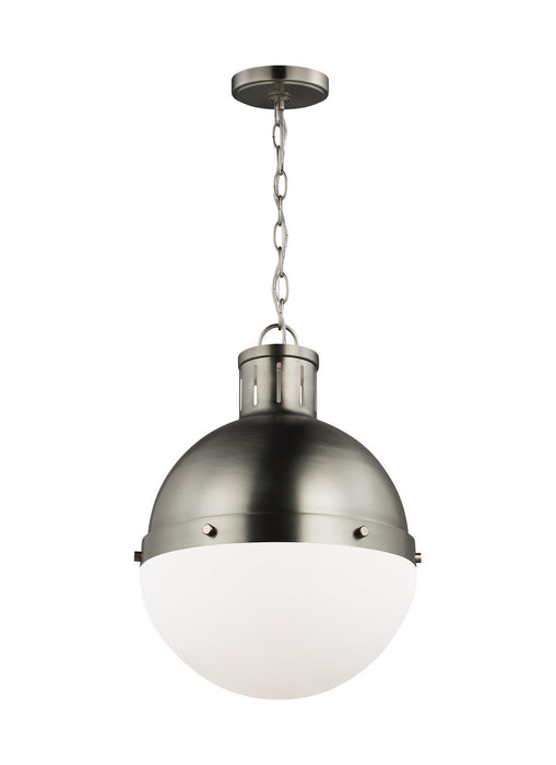 Visual Comfort Studio 6577101EN3-965 One Light Pendant, Antique Brushed Nickel