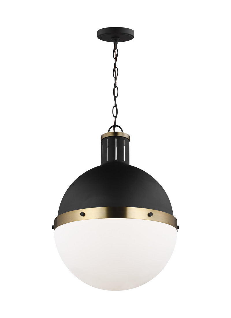 Visual Comfort Studio 6677101-112 One Light Pendant, Midnight Black