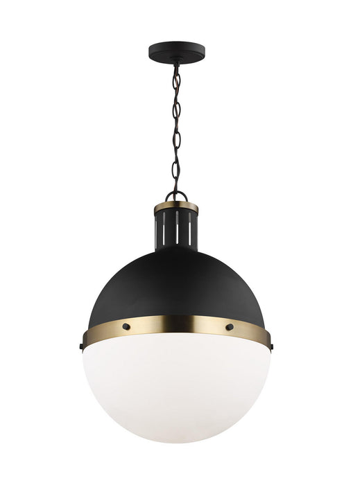 Visual Comfort Studio 6677101EN3-112 One Light Pendant, Midnight Black
