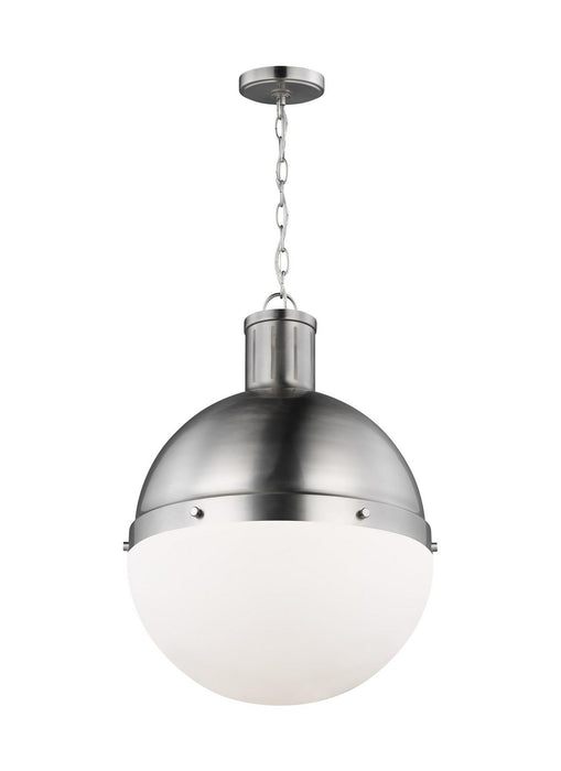 Visual Comfort Studio 6677101EN3-962 One Light Pendant, Brushed Nickel