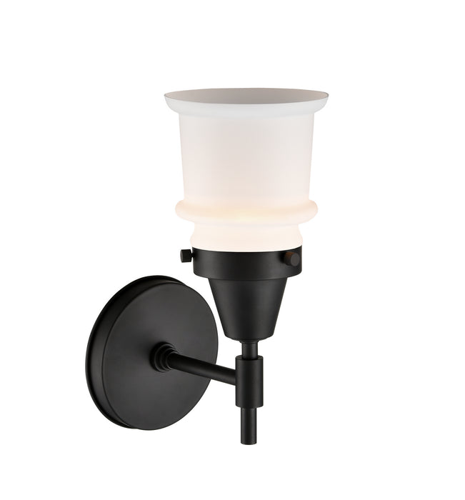 Innovations 447-1W-BK-G181S-LED LED Wall Sconce, Matte Black