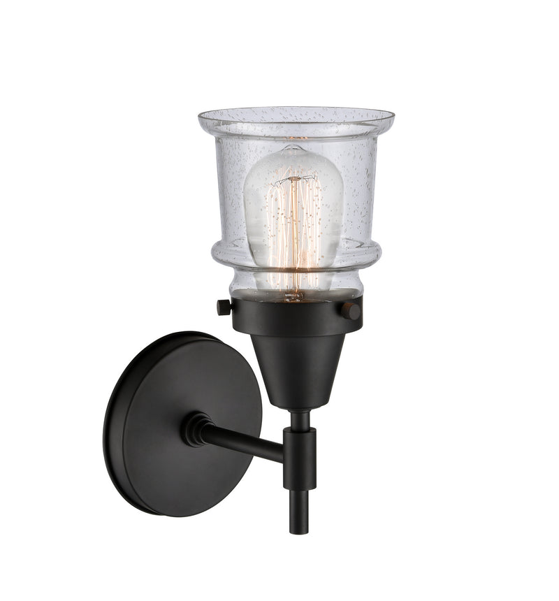 Innovations 447-1W-BK-G184S-LED LED Wall Sconce, Matte Black