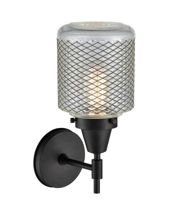 Innovations 447-1W-BK-G262 One Light Wall Sconce, Matte Black