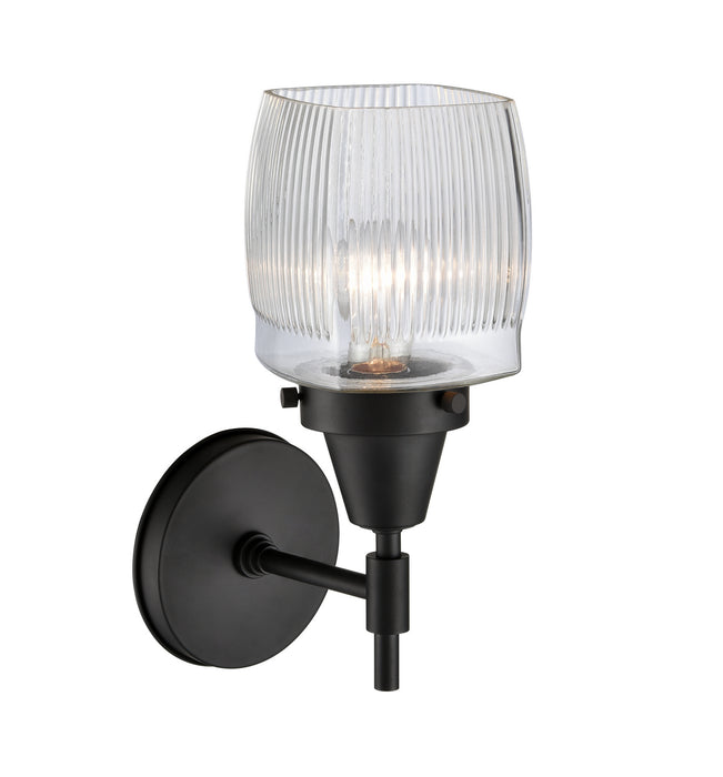Innovations 447-1W-BK-G302 One Light Wall Sconce, Matte Black