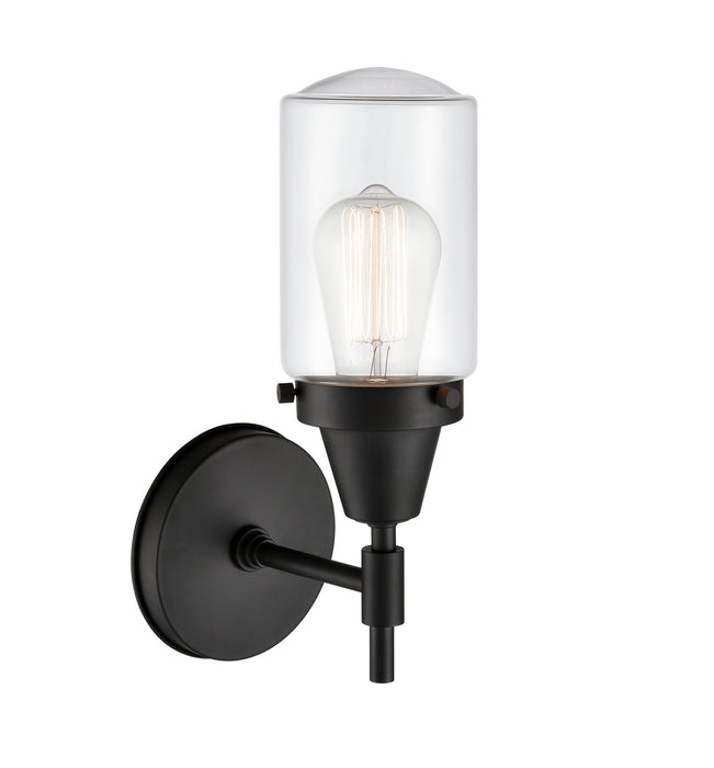 Innovations 447-1W-BK-G312 One Light Wall Sconce, Matte Black
