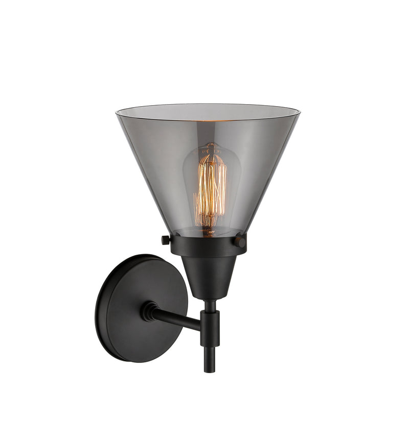 Innovations 447-1W-BK-G43 One Light Wall Sconce, Matte Black