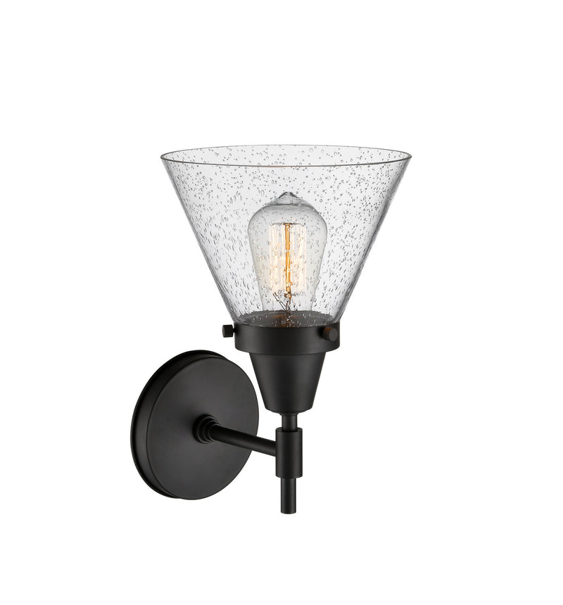 Innovations 447-1W-BK-G44 One Light Wall Sconce, Matte Black