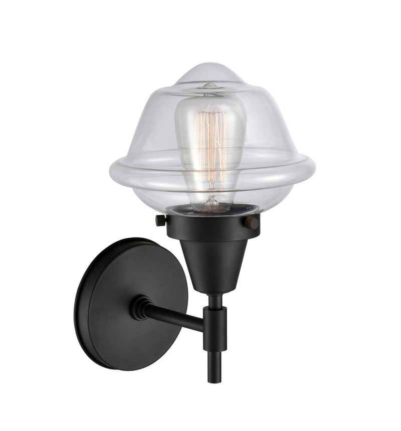 Innovations 447-1W-BK-G532 One Light Wall Sconce, Matte Black