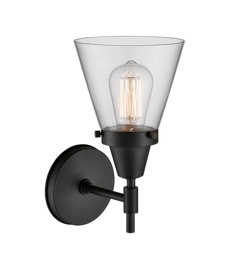 Innovations 447-1W-BK-G62 One Light Wall Sconce, Matte Black
