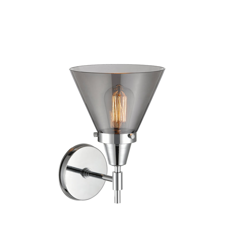 Innovations 447-1W-PC-G43 One Light Wall Sconce, Polished Chrome