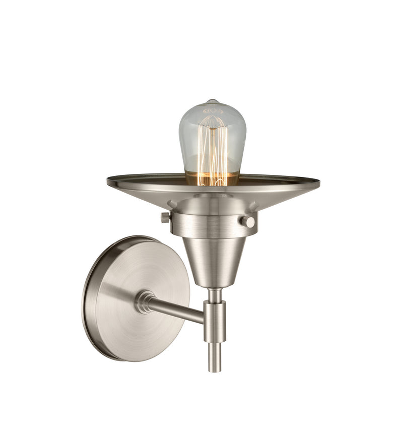 Innovations 447-1W-SN-M2-SN-LED LED Wall Sconce, Satin Nickel