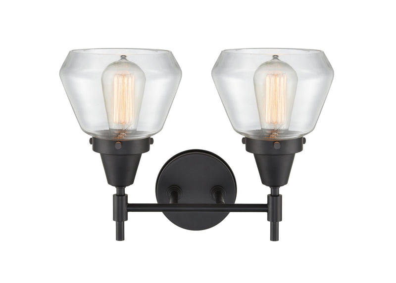 Innovations 447-2W-BK-G172 Two Light Bath Vanity, Matte Black