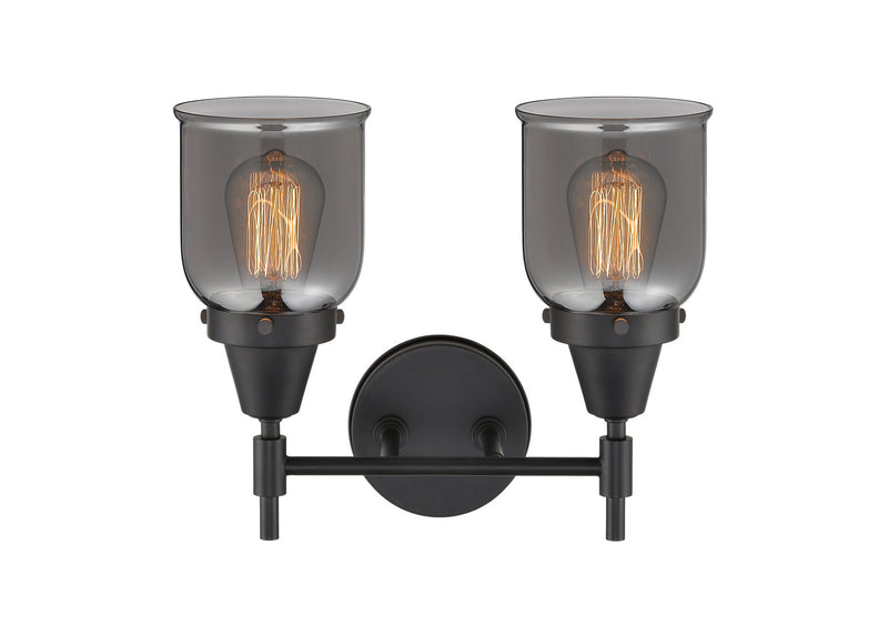 Innovations 447-2W-BK-G53 Two Light Bath Vanity, Matte Black
