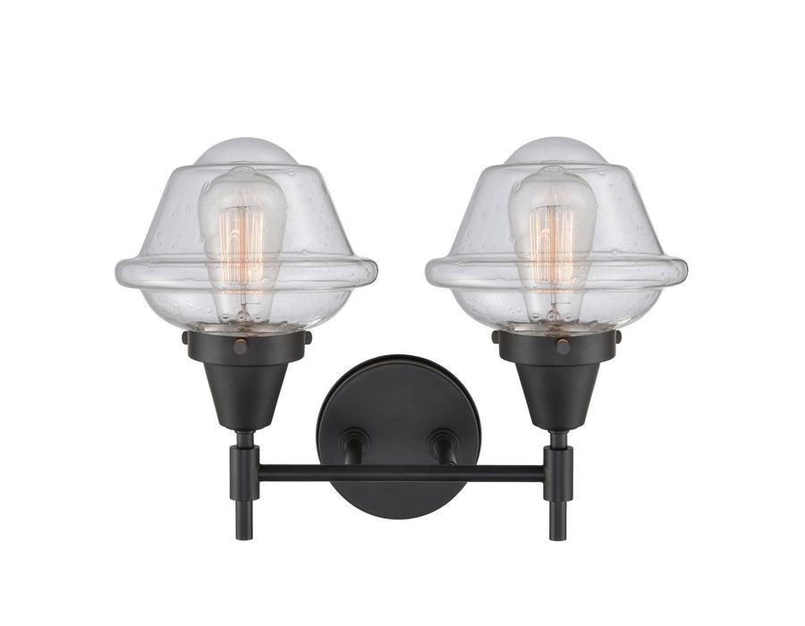 Innovations 447-2W-BK-G534 Two Light Bath Vanity, Matte Black