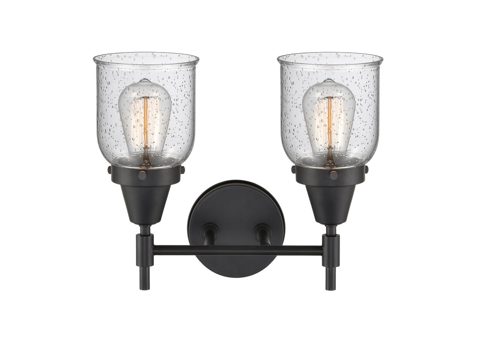 Innovations 447-2W-BK-G54 Two Light Bath Vanity, Matte Black