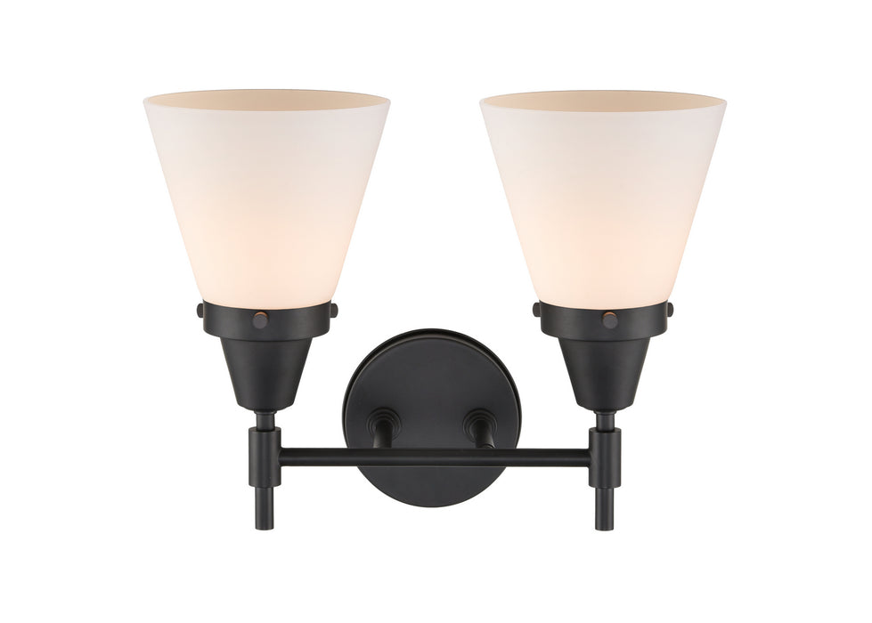Innovations 447-2W-BK-G61-LED LED Bath Vanity, Matte Black