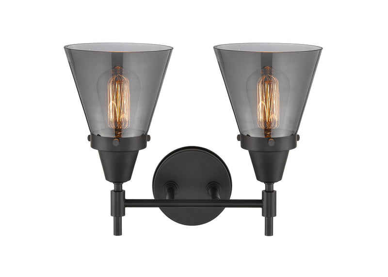 Innovations 447-2W-BK-G63-LED LED Bath Vanity, Matte Black