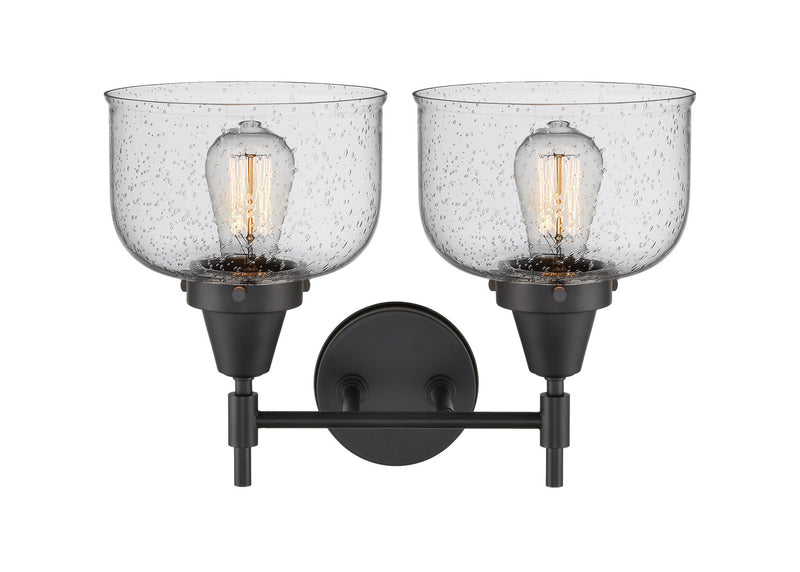 Innovations 447-2W-BK-G74-LED LED Bath Vanity, Matte Black