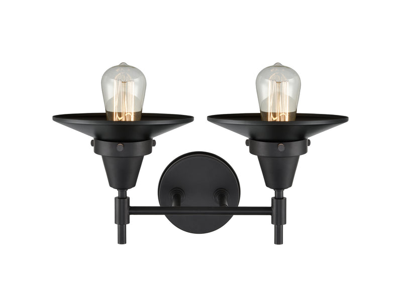 Innovations 447-2W-BK-M6-BK-LED LED Bath Vanity, Matte Black