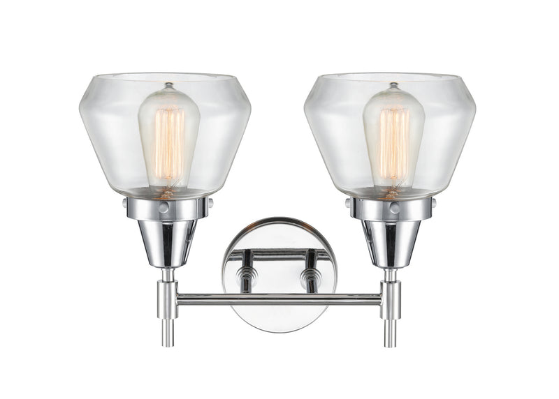 Innovations 447-2W-PC-G172 Two Light Bath Vanity, Polished Chrome