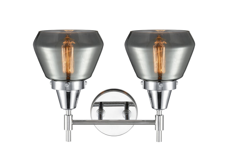 Innovations 447-2W-PC-G173 Two Light Bath Vanity, Polished Chrome