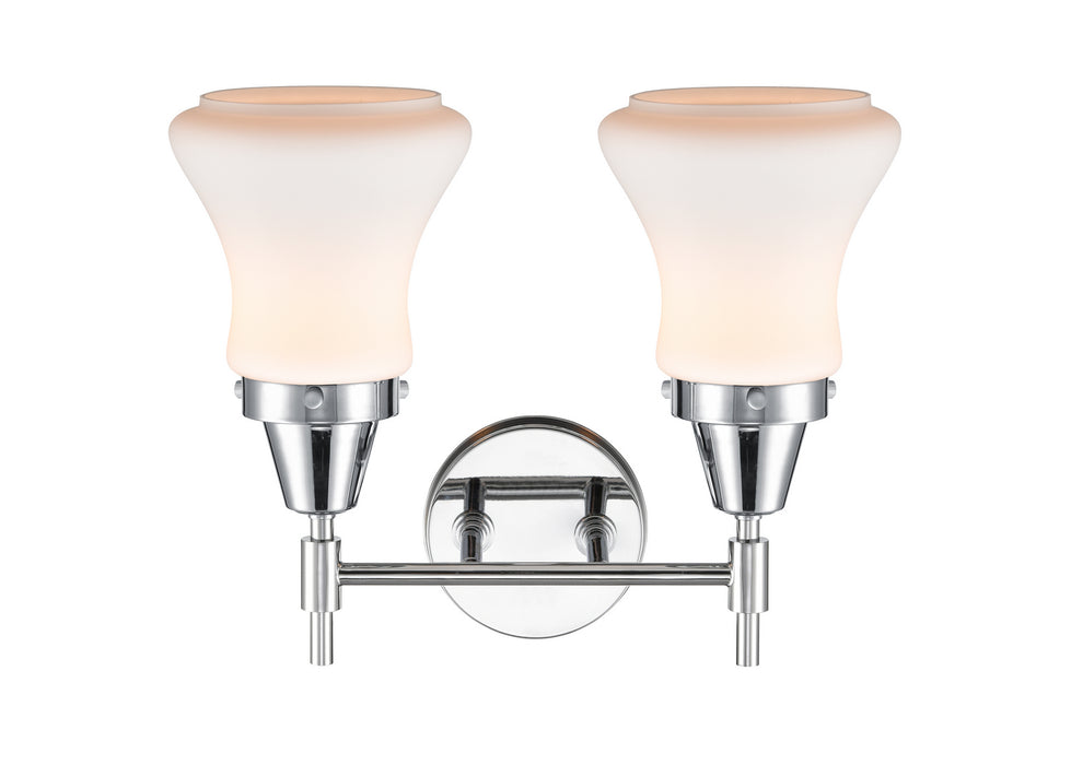 Innovations 447-2W-PC-G191 Two Light Bath Vanity, Polished Chrome