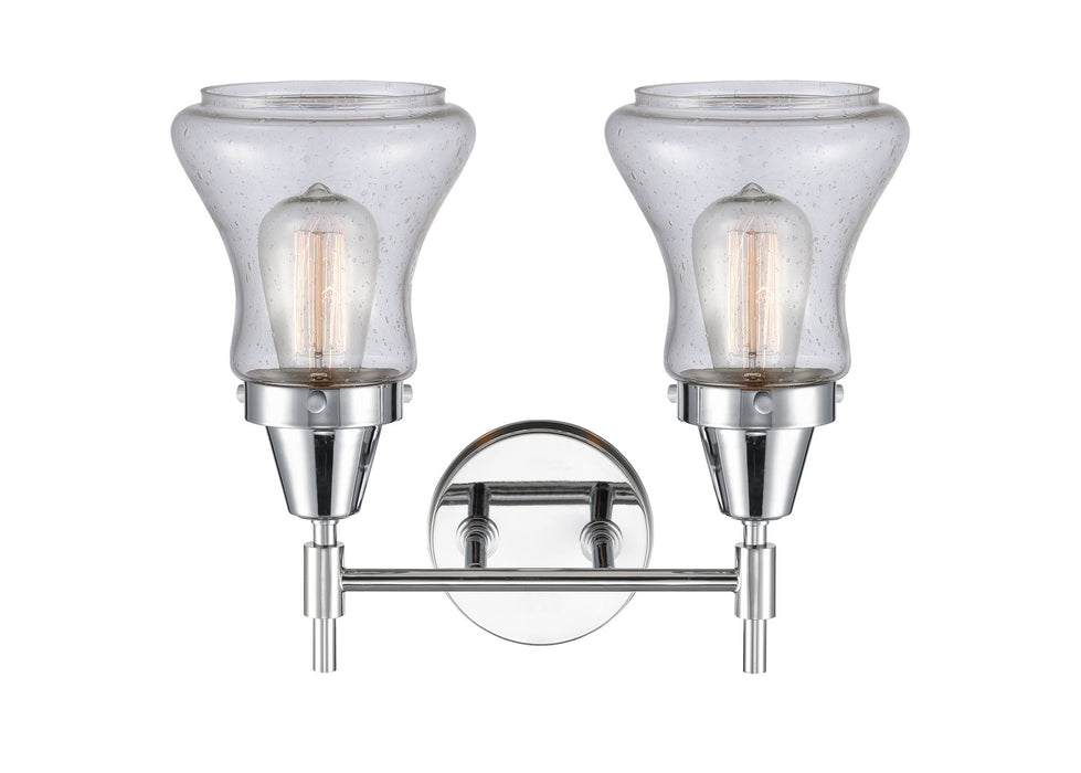 Innovations 447-2W-PC-G194 Two Light Bath Vanity, Polished Chrome