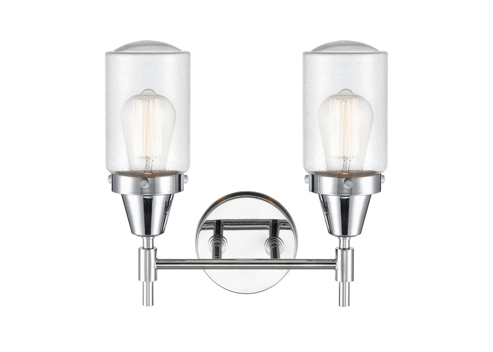 Innovations 447-2W-PC-G314 Two Light Bath Vanity, Polished Chrome