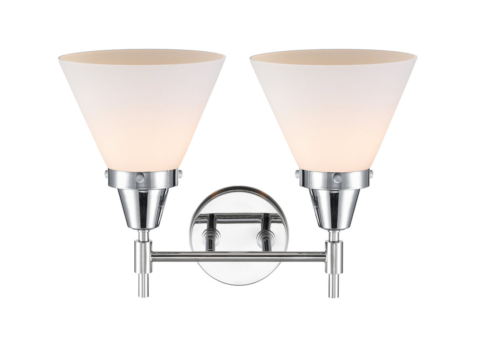 Innovations 447-2W-PC-G41 Two Light Bath Vanity, Polished Chrome