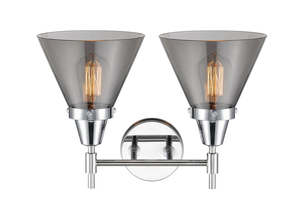 Innovations 447-2W-PC-G43-LED LED Bath Vanity, Polished Chrome