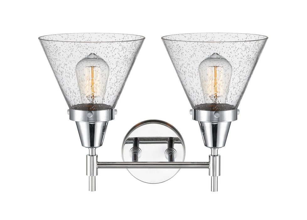 Innovations 447-2W-PC-G44 Two Light Bath Vanity, Polished Chrome
