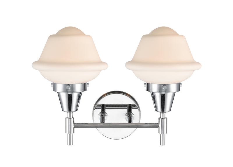 Innovations 447-2W-PC-G531 Two Light Bath Vanity, Polished Chrome